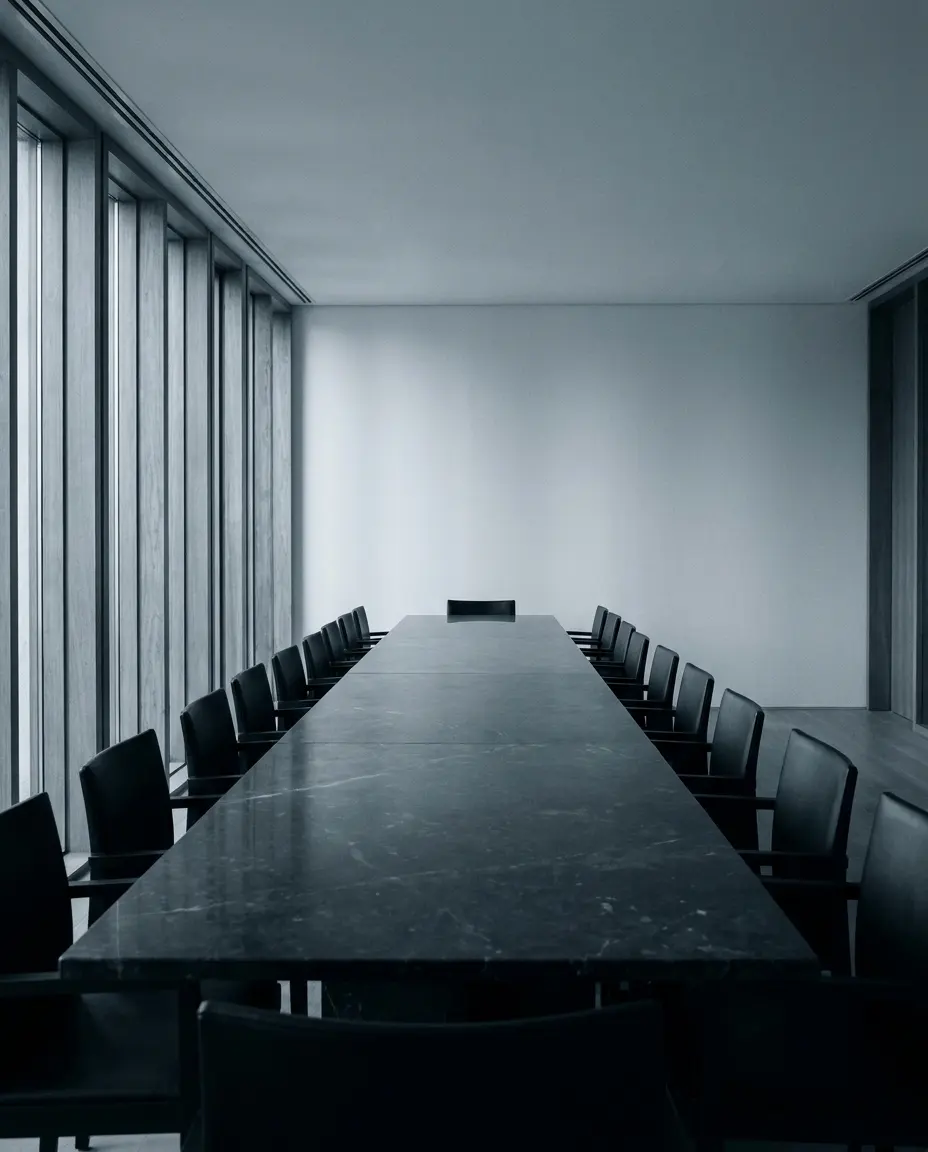 A boardroom table
